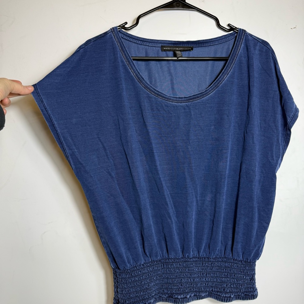 White House Black Market medium shirt dolman sleeve boatneck stretch loose flowy